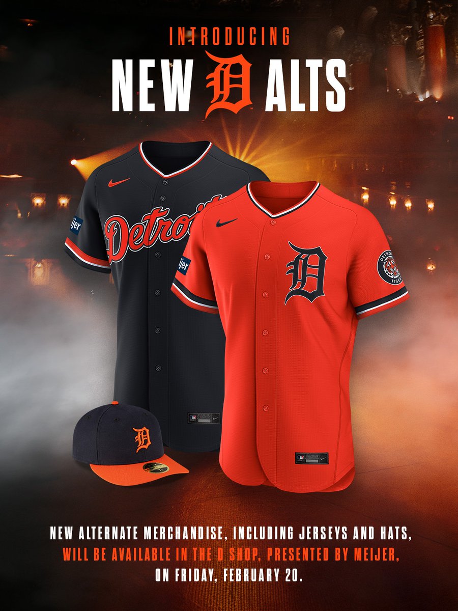 Detroit Tigers orange alternate jerseys